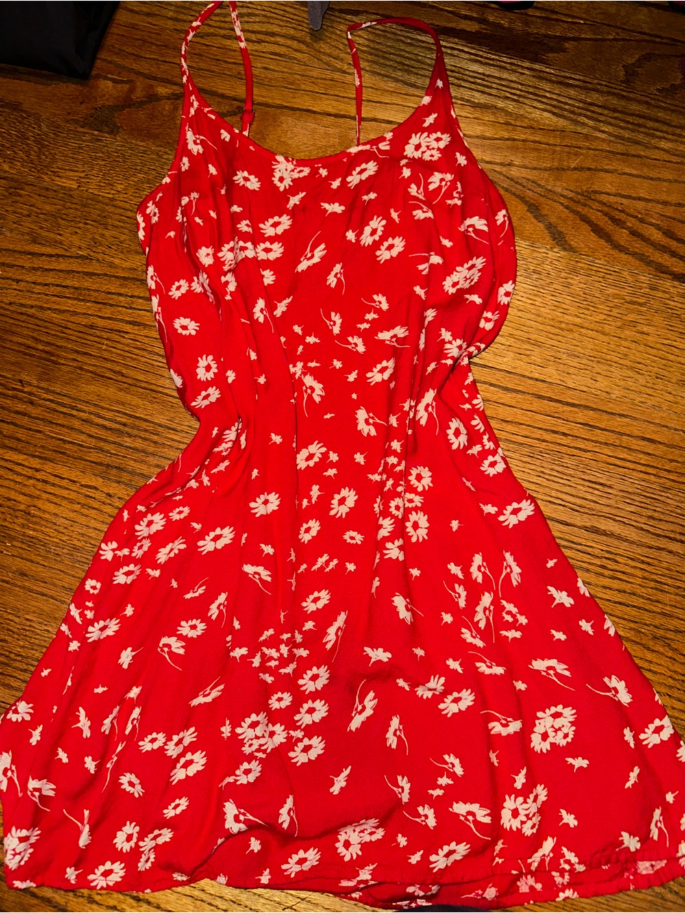 Kimchi Blue Red Floral Slip Dress